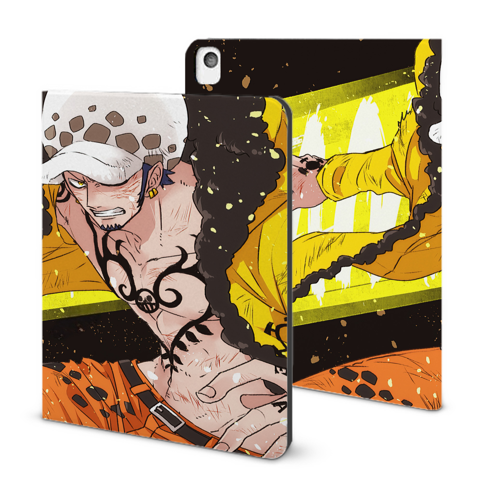（画像用） ワンピース ONE PIECE IPadケース ペンホルダー付き ブックスタイルデザイン